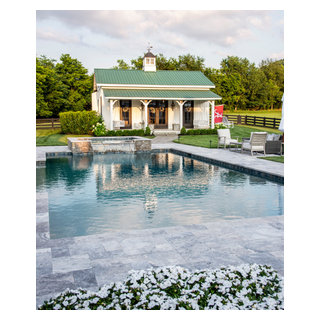 Fishpools Barn Pool & Barn - Farmhouse - Pool - Nashville - by Forte Building Group ...