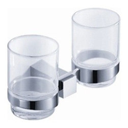 Fresca Ellite Double Tumbler Holder - Chrome FAC1415 - Bathroom Accessories