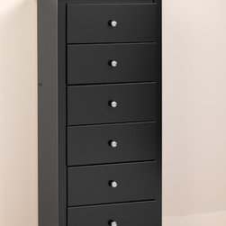 Prepac Sonoma 6-Drawer Tall Chest in Black - Products