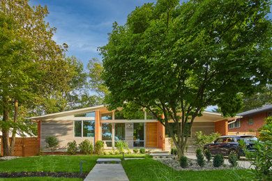 Inspiration for a 1960s exterior home remodel in DC Metro