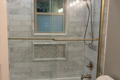 Inspiration for a modern bathroom remodel in Other