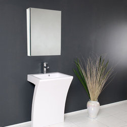 Quadro Pedestal Sink - Modern Bathroom Vanity by Fresca - Bathroom Vanities And Sink Consoles