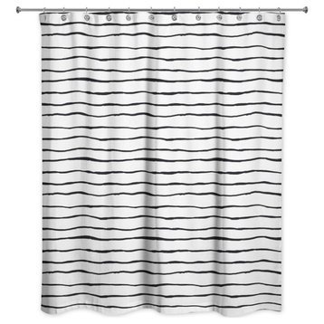 Painted Stripes 71"x74" Shower Curtain