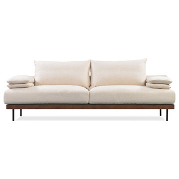 Malibu Fabric Sofa, Pearl