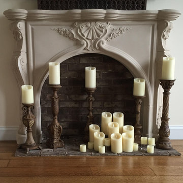 Taunton Cast Stone Fireplace Mantel