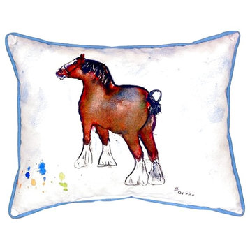 Clydesdale Extra Large Zippered Pillow, 20"x24"