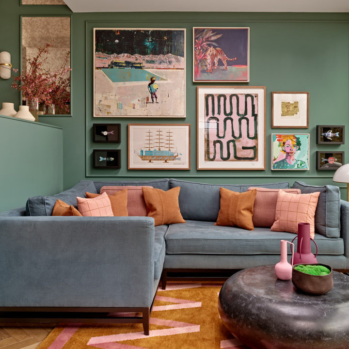75 Beautiful Living Room Feature Wall Ideas and Designs - June 2026 ...