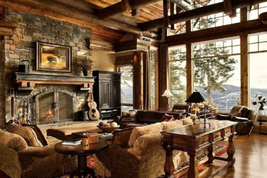 Inspiration for a southwestern living room remodel in Austin