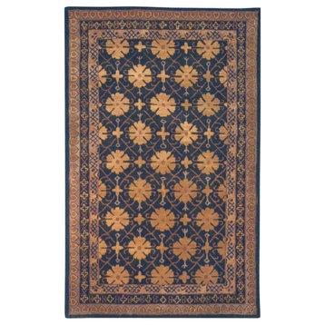 Safavieh Classic CL303C Green/Apricot 7'6"x9'6" Oval Rug