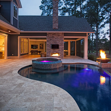 Bluffton Negative Edge Pool and Elevated Spa