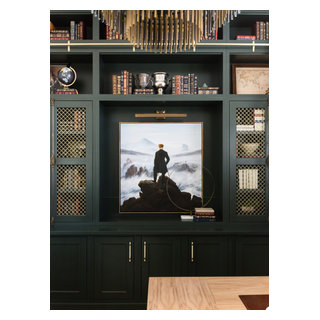 Luxe Office + Family Room - Traditional - Home Office - Phoenix - by ...