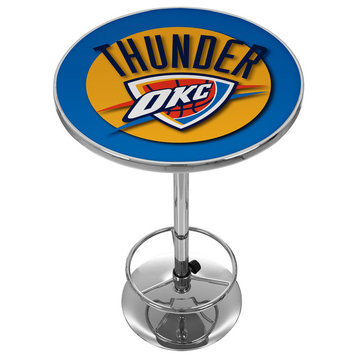Bar Table - Oklahoma City Thunder Logo Bar Height Table