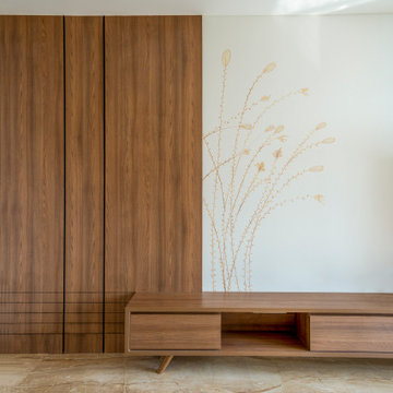 Family room TV unit design