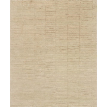 Hand Knotted Hermitage HE-06 Almond Rug, 5'6"x8'6"