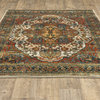 Casa Old World Persian Red and Multi Rug, 9'10"x12'10"