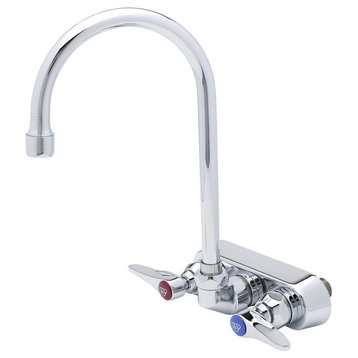 T and S Brass B-1146 Wall Mounted Workboard Faucet - Chrome