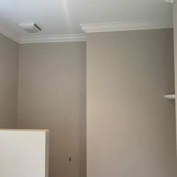 Interior house paint, new trim and remove popcorn in part of the house.
