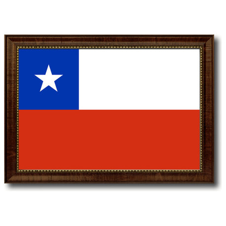 Chile Country Flag Canvas Print, 15"x21"