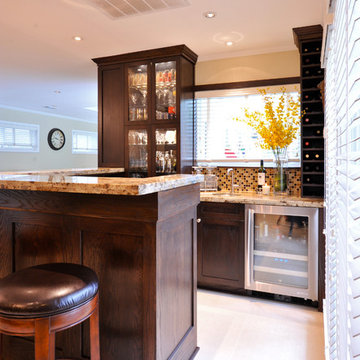 Transitional Home Bar