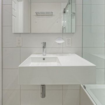 Transitional Hall Bathroom