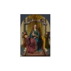 virgin and child enthroned with four angels quinten massys - Artwork