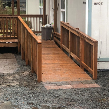 Wheel chair access ramp.