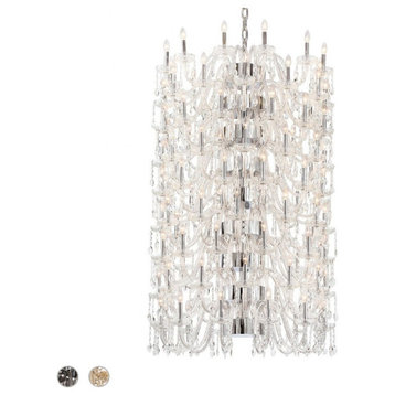 9 Tier Chandelier 108 Light - 42 Inches Wide by 68.75 Inches High-Chrome