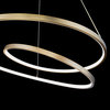 WAC Lighting PD-83128 Marques 28"W LED Abstract Pendant - Aged Brass