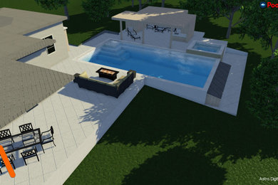 New York Pool and Spa with Pool House