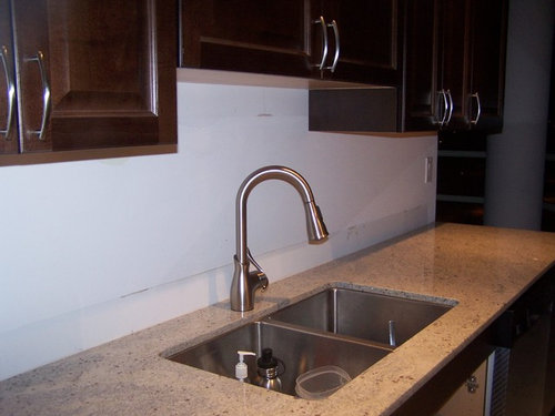 Need Help With Backsplash Have Kashmir White Countertop And Java