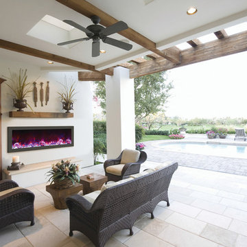 Modern Outdoor Fireplaces