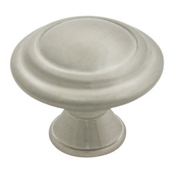 Cosmas - Cabinet Knob, 1-1/8" Diameter, Satin Nickel, Set of 25 - Cabinet And Drawer Knobs