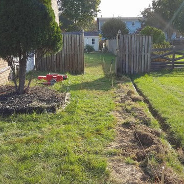 concrete pathway installation