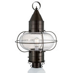 Norwell Lighting - Norwell Lighting 1510-BR-CL Classic Onion - One Light Large Outdoor Post Mount - The Classic Onion, crafted of solid brass, continuClassic Onion One Li Choose Your Option *UL: Suitable for wet locations Energy Star Qualified: n/a ADA Certified: n/a  *Number of Lights: Lamp: 1-*Wattage:100w Edison bulb(s) *Bulb Included:No *Bulb Type:Edison *Finish Type:Black