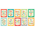 Ellen Crimi-Trent - Good Manners 10-Piece Card Set - A great print set perfect for any playroom or family room to remind kids to use their manners!