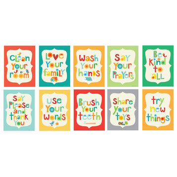 Good Manners 10-Piece Card Set