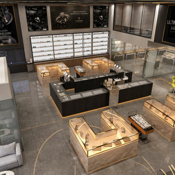 Luxury Jewelry Showroom Interior Design | Contemporary Retail Space with Premium