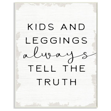 Stupell Industries Tell The Truth Funny Family Word Design, 10 x 15