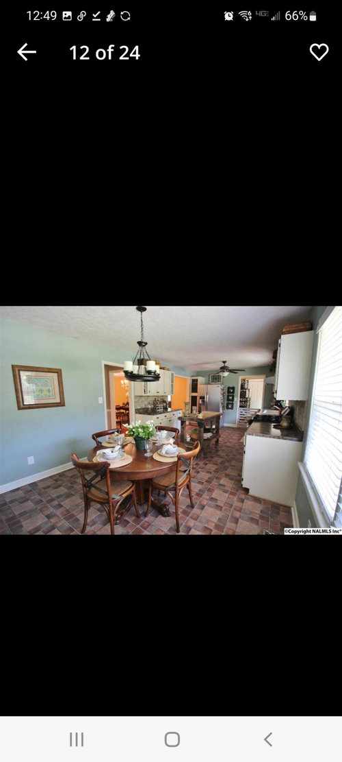 Large and wide kitchen with galley layout