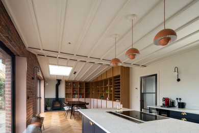 Modern kitchen in West Midlands.