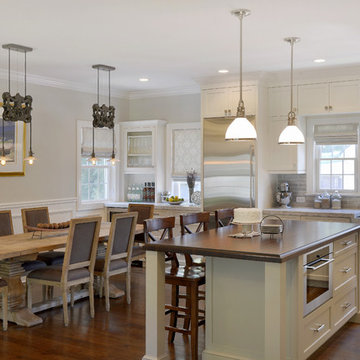 Classic White Kitchen in Southern Westchester