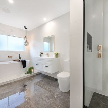 Modern Duplex built by Latitude Constructions and Tiles by Scorpio tiling