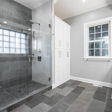 Striking Graphite Master Bathroom