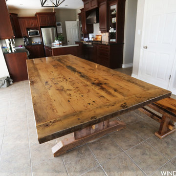Trestle Tables made from Reclaimed Wood