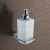 Wall Mounted Square Frosted Glass Soap Dispenser