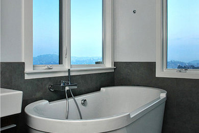 Inspiration for a contemporary bathroom remodel in San Francisco
