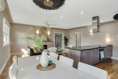 Photo of a contemporary dining room in Gold Coast - Tweed.