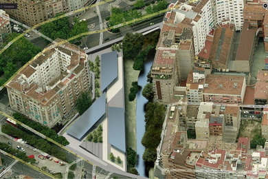 3D architectural renderings University of Navarra final degree by MJO