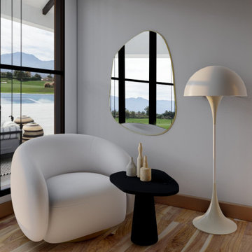 Brassy Gold Organik Mirror by Irregular Mirrors Collection