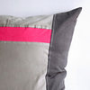 Gray Demon Knitted Fabric Patch Work Pillow Floor Cushion 19.7 by 19.7 inches